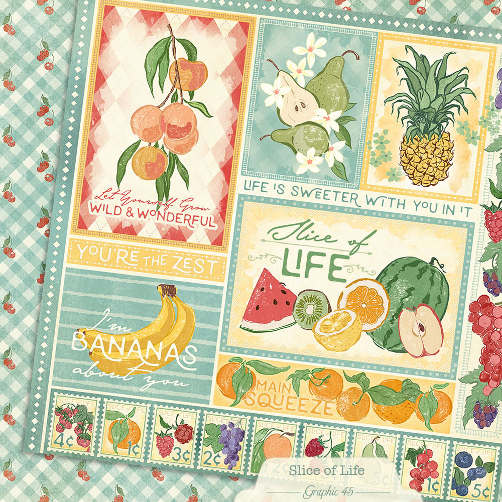 graphic-45-slice-of-life-12x12-scrapbookpapier-24-blatt image 4
