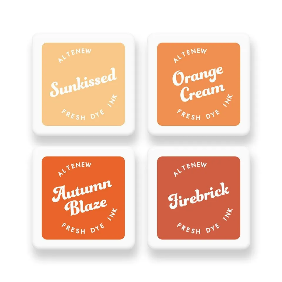 altenew-warm-cozy-stempelkissen-mini-cube-set-orange-4-farben image 1