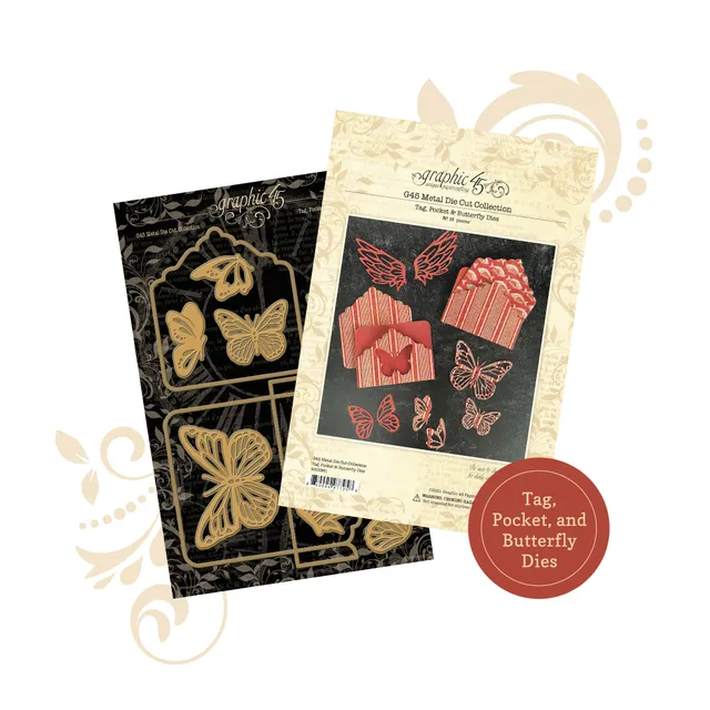 graphic-45-staples-tag-pocket-butterfly-stanzen-10tlg image 1