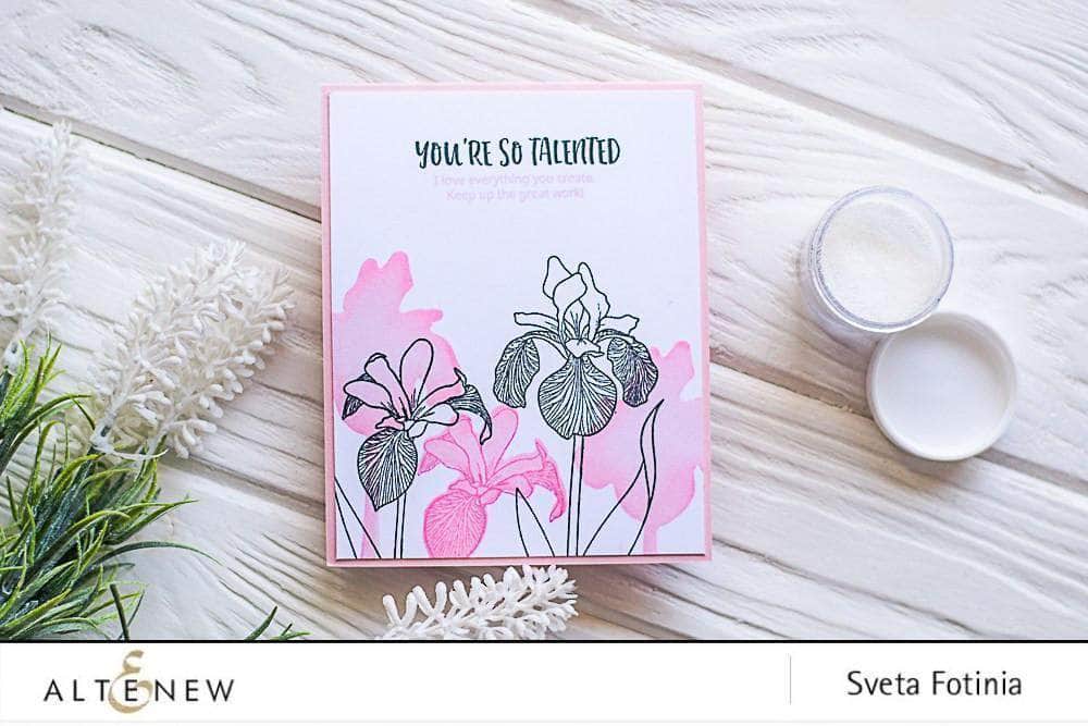 altenew-enchanted-iris-stempelset-clear-stamps-4x6-zoll-danke image 2