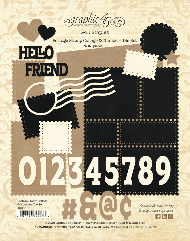 graphic-45-staples-postage-stamp-collage-numbers-stanzen-27tlg image 1