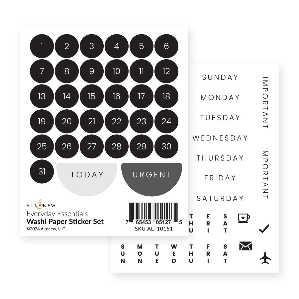 altenew-everyday-essentials-washi-paper-sticker-zahlen-set image 1