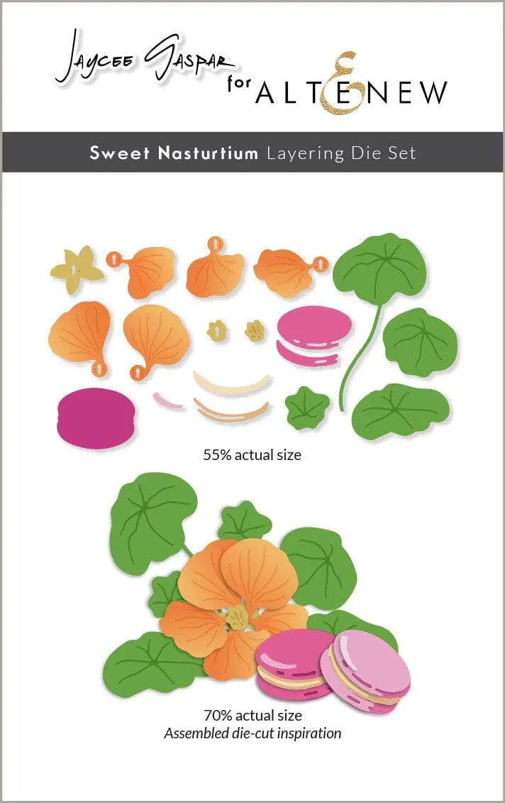 altenew-sweet-nasturtium-layering-dies-blumen-set image 1