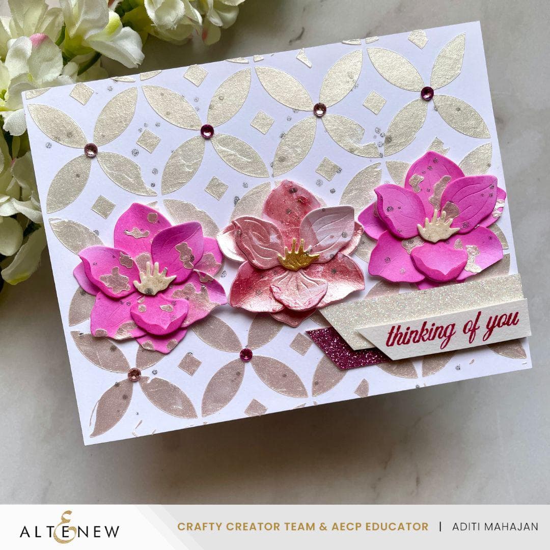 altenew-luminous-diamond-rings-schablone-6x6 image 3