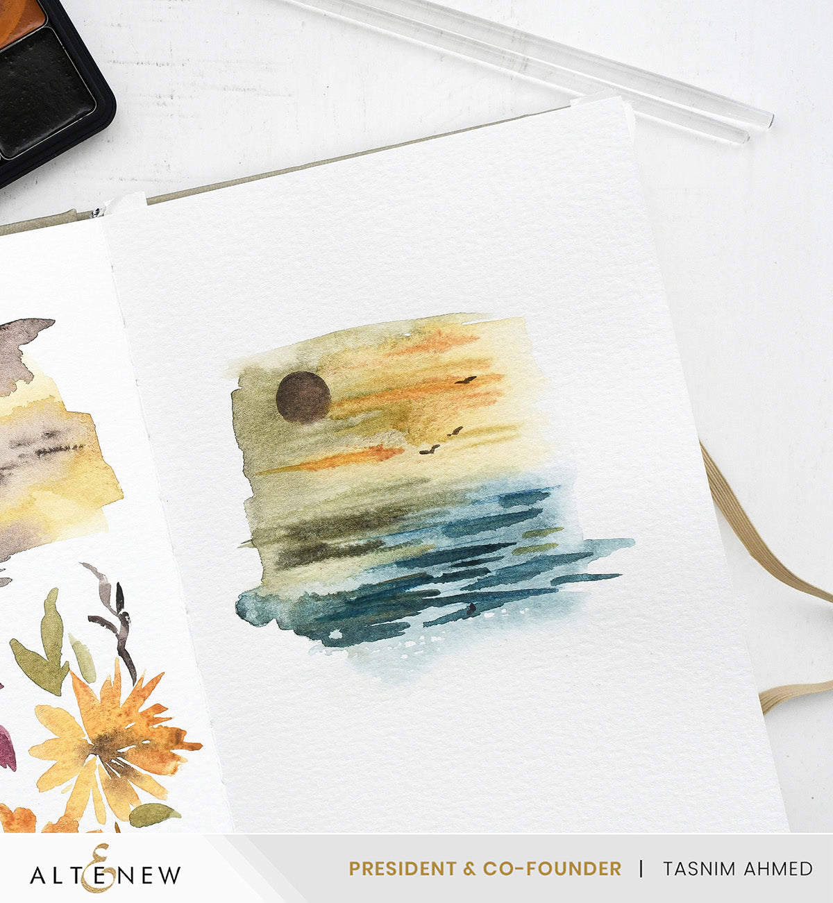 altenew-luxe-watercolor-sketchbook-a5-300g-baumwolle image 3