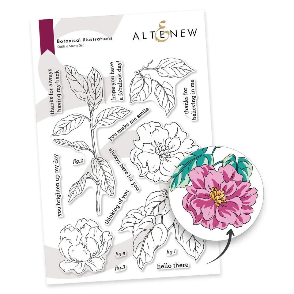 altenew-botanical-illustrations-stempel-blumen-15x20cm image 1