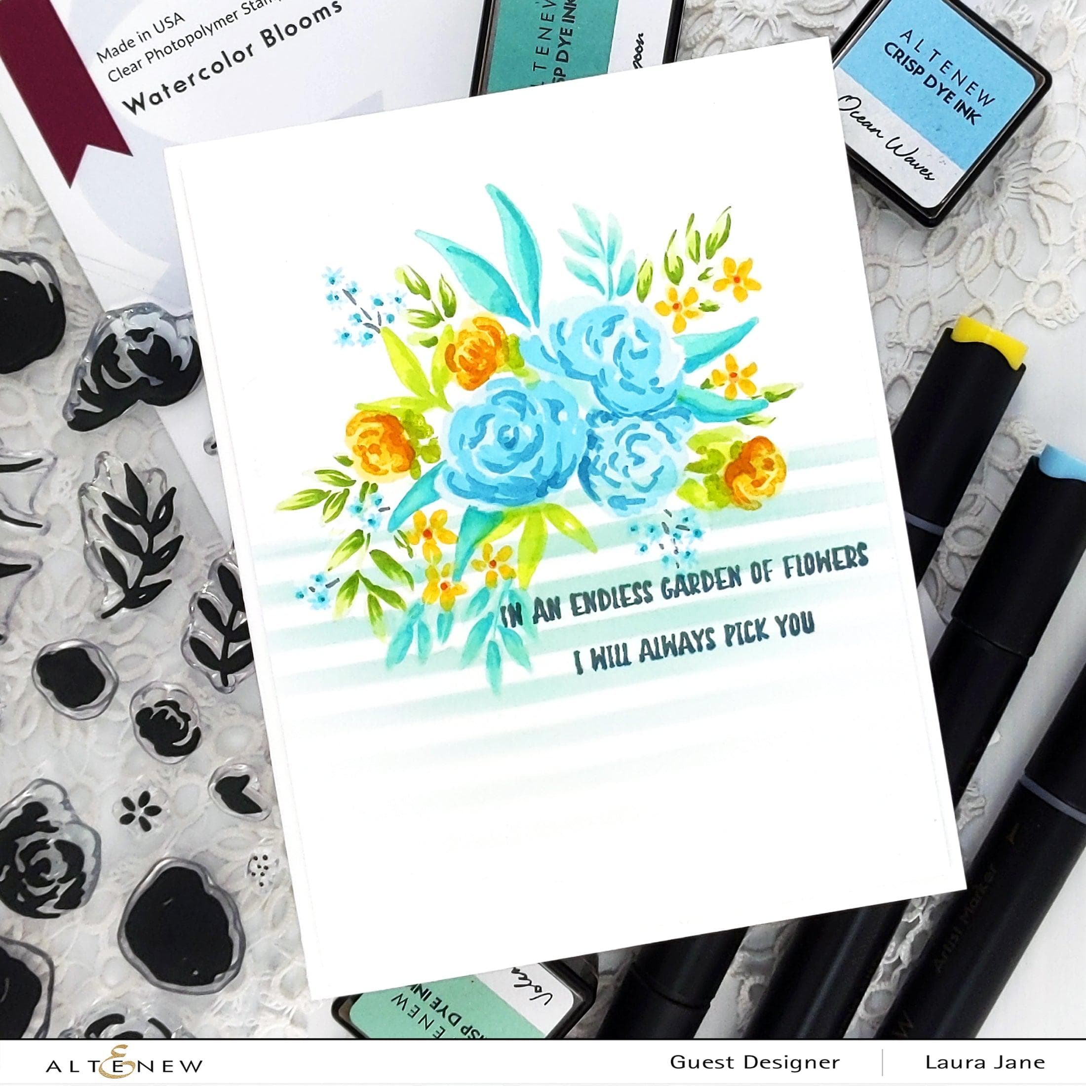 altenew-watercolor-blooms-stempelset-complete-bundle-floral image 4