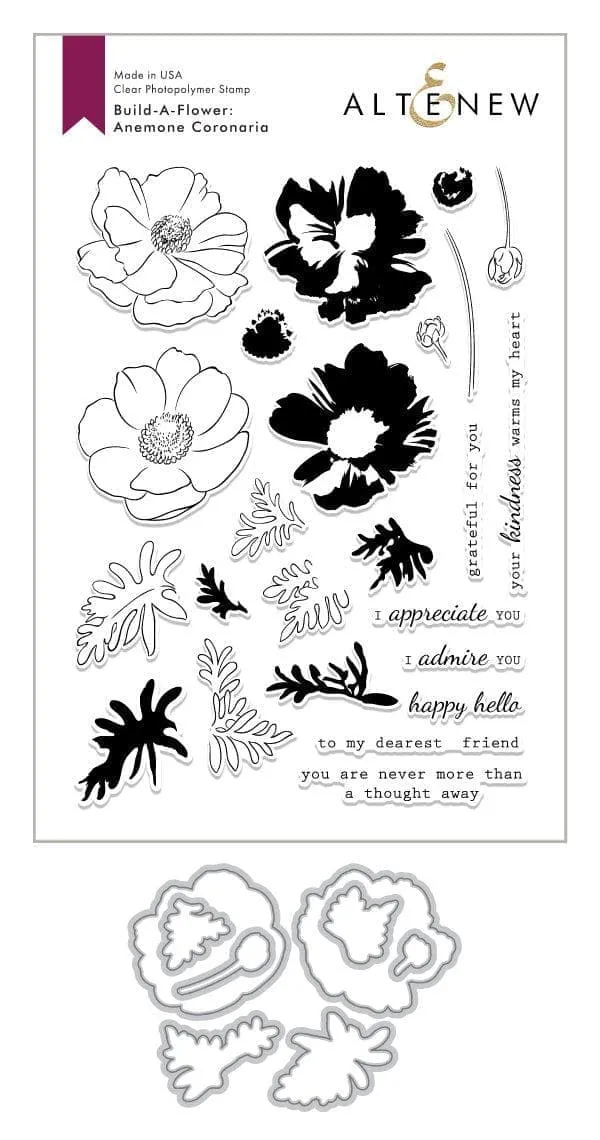 altenew-build-a-flower-anemone-coronaria-stempel-stanzen-set image 1