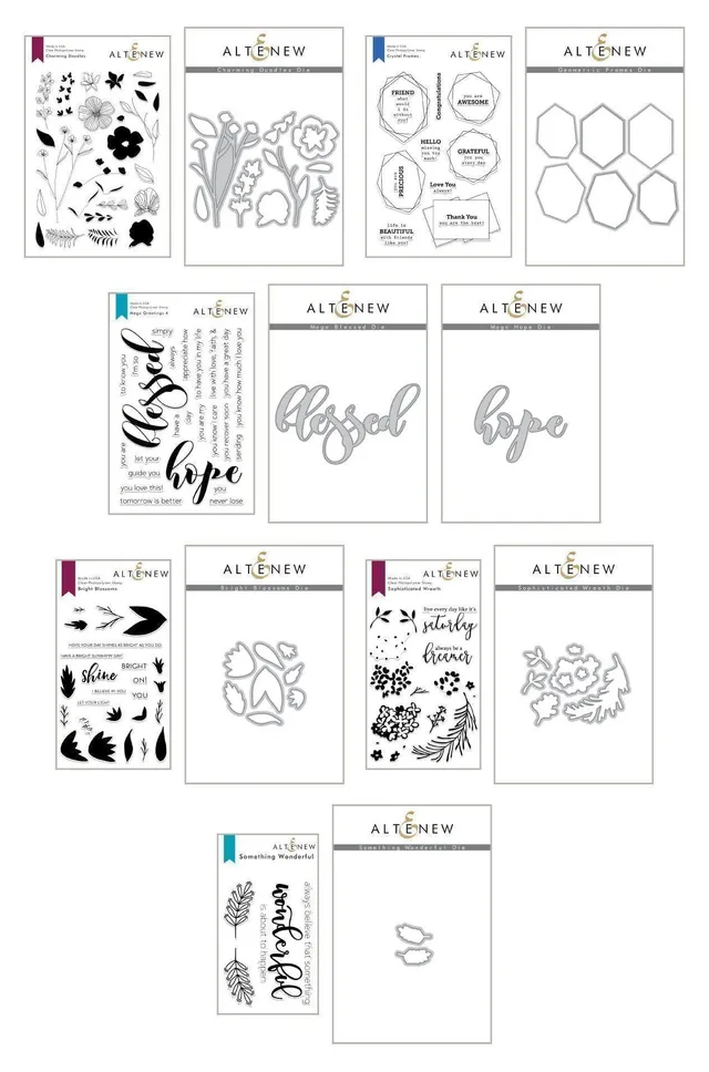 altenew-blessed-with-hope-stempel-stanzen-bundle-blumen image 1