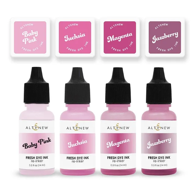 altenew-bubblegum-dreams-fresh-dye-ink-stempelkissen-mini-cubes-reinker-pink image 1