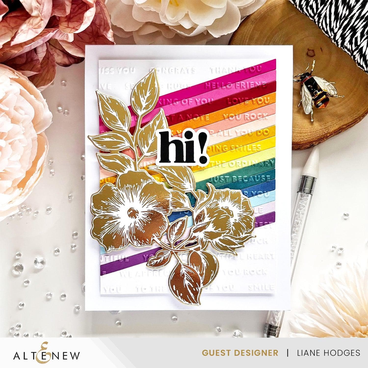 altenew-blossoming-bouquet-press-plate-betterpress-blumen image 2