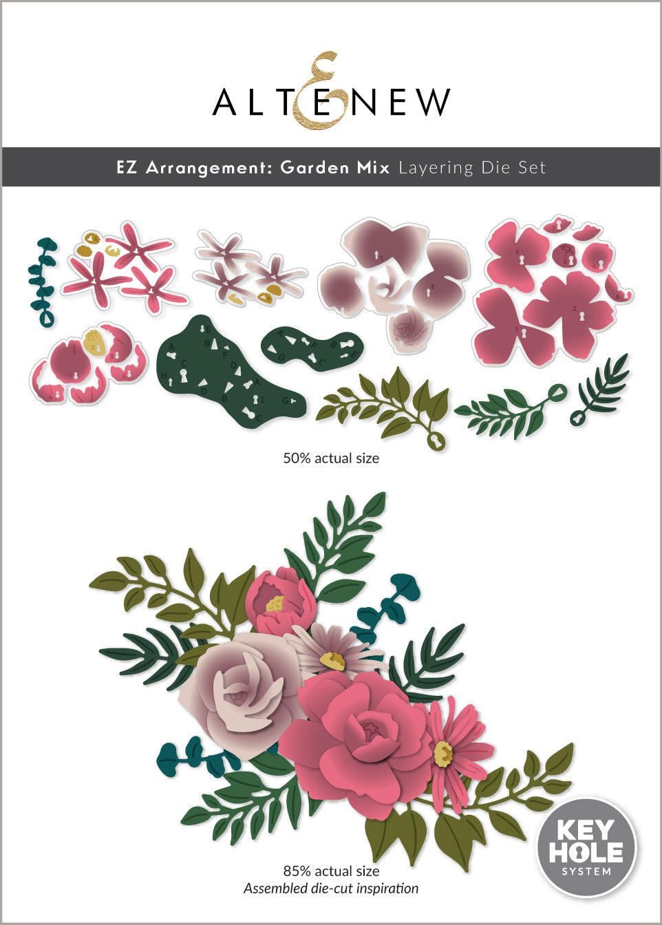 altenew-ez-arrangement-garden-mix-dies-blumen-stanzen image 1