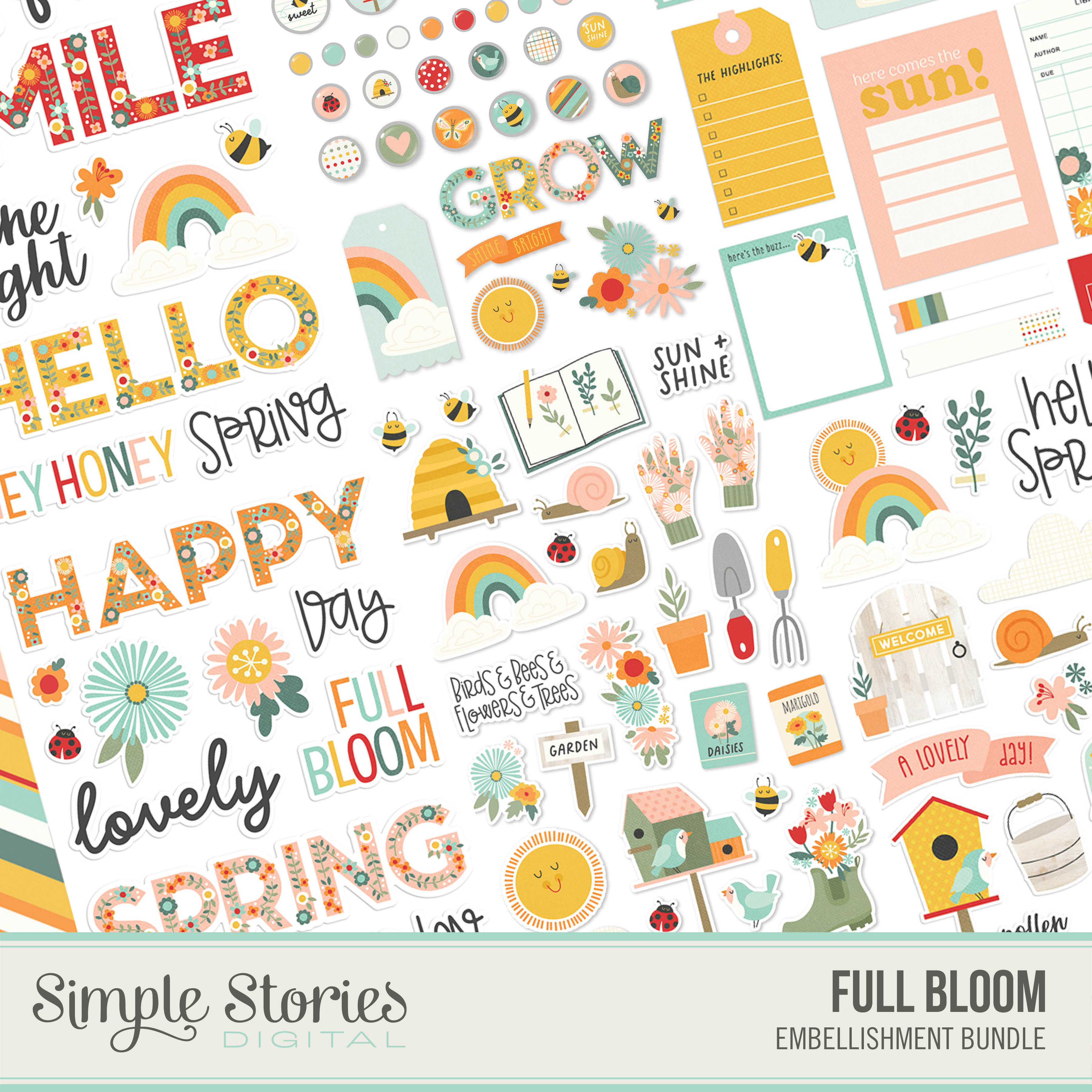 simple-stories-full-bloom-digital-embellishment-232-teile image 1