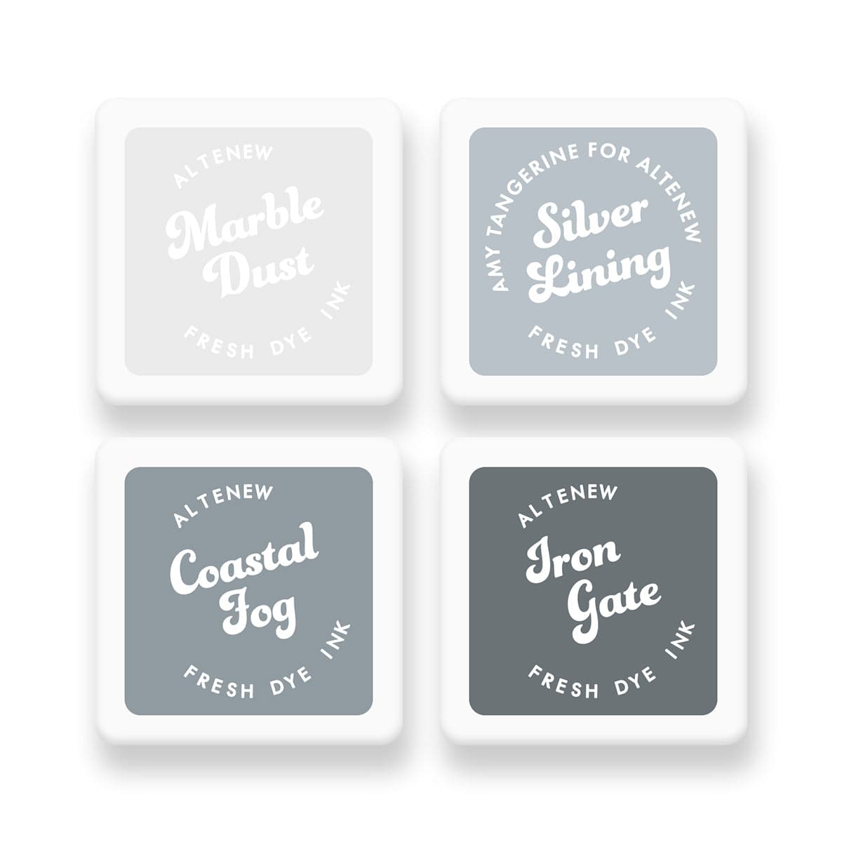 altenew-inks-chasing-shadows-fresh-dye-mini-cube-set-4er-grau image 1