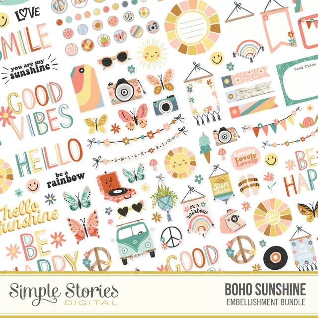 simple-stories-boho-sunshine-digital-embellishment-bundle image 1