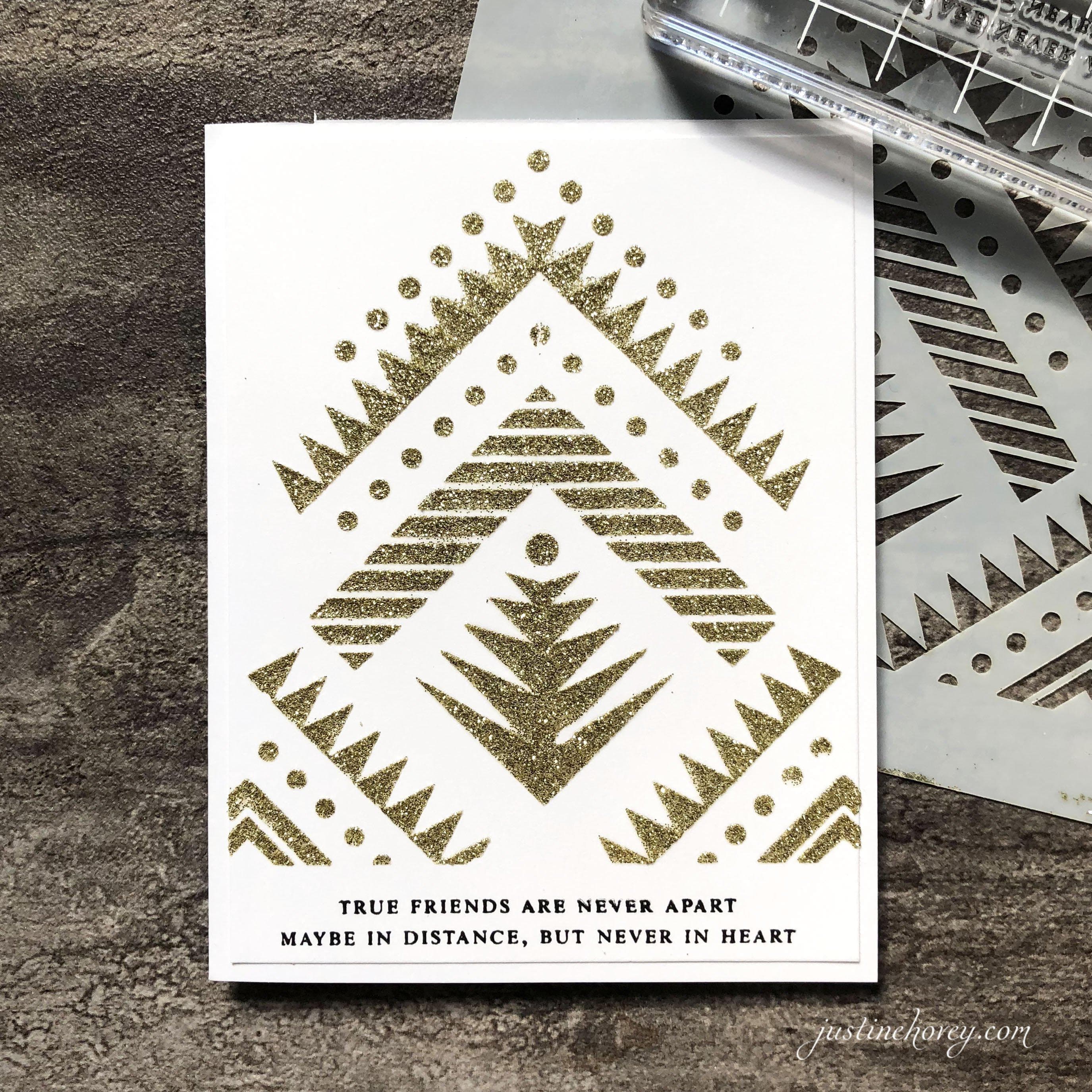 altenew-aztec-motif-schablone-6x6-zoll-geometrisch image 4