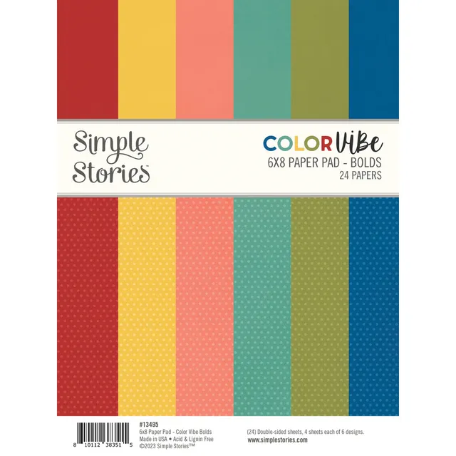 simple-stories-color-vibe-bolds-6x8-papierblock-24-blatt-motivpapier image 1