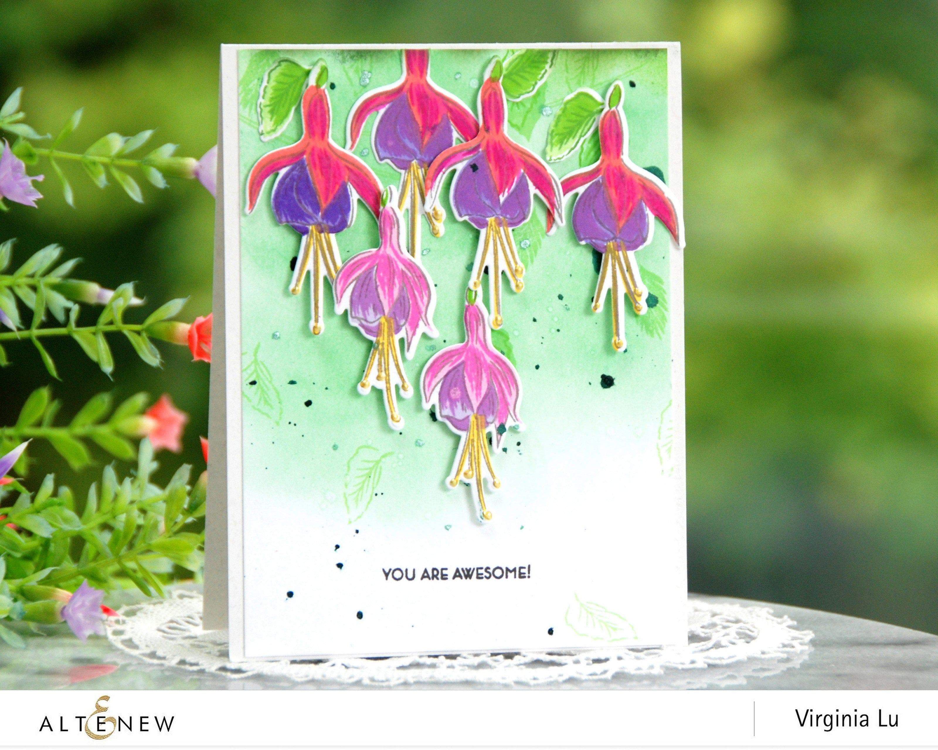 altenew-build-a-flower-fuchsia-stempel-stanzen-inks-bundle image 2