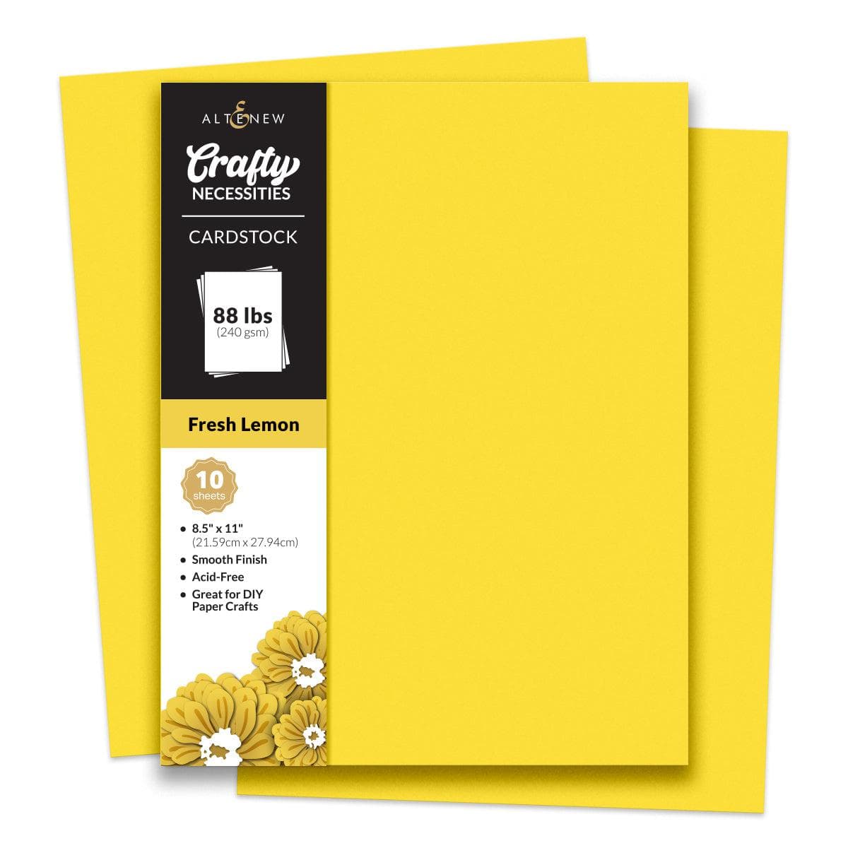 altenew-paper-more-fresh-lemon-cardstock-10-blatt-gelb image 5