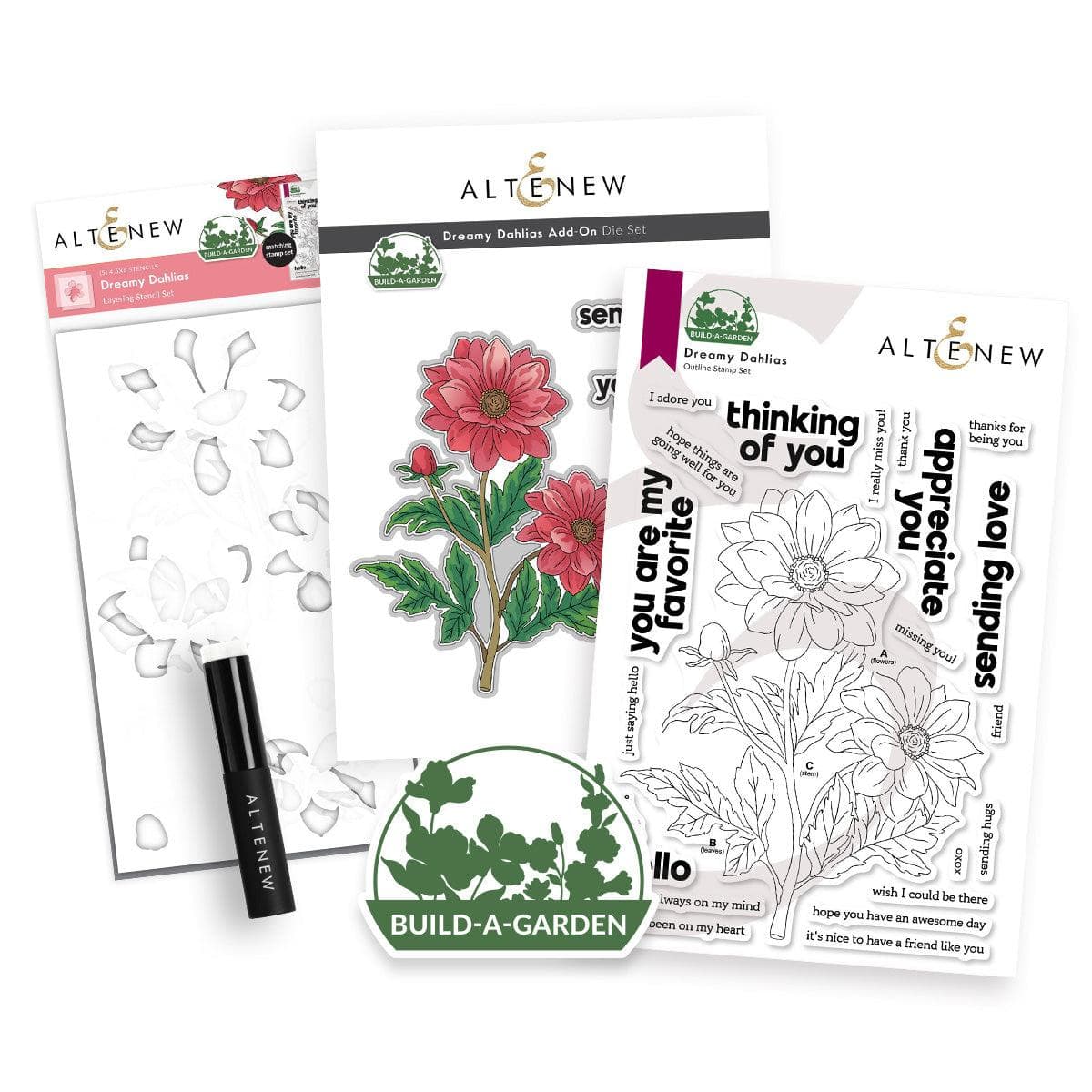 altenew-build-a-garden-dreamy-dahlias-die-bundle-dahlie image 1