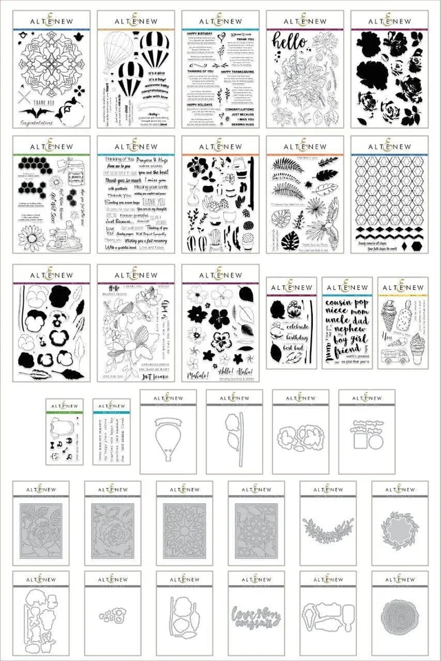 altenew-summertime-smiles-bundle-stempel-stanzen-34-sets image 1
