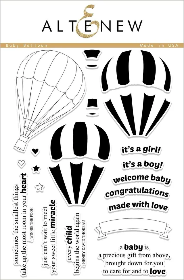 altenew-baby-balloon-stempelset-baby-22-teilig image 1