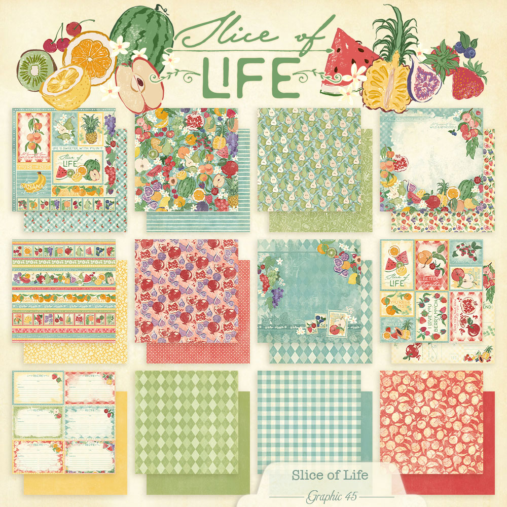 graphic-45-slice-of-life-12x12-scrapbookpapier-24-blatt image 2
