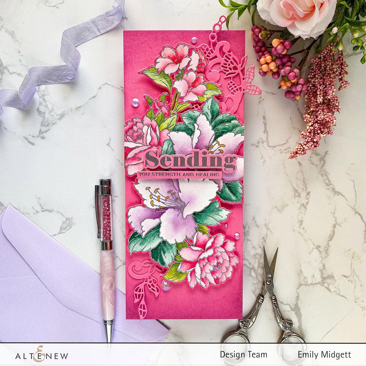 altenew-build-a-garden-sweet-lilies-stanzschablonen-blumen-3-tlg image 3