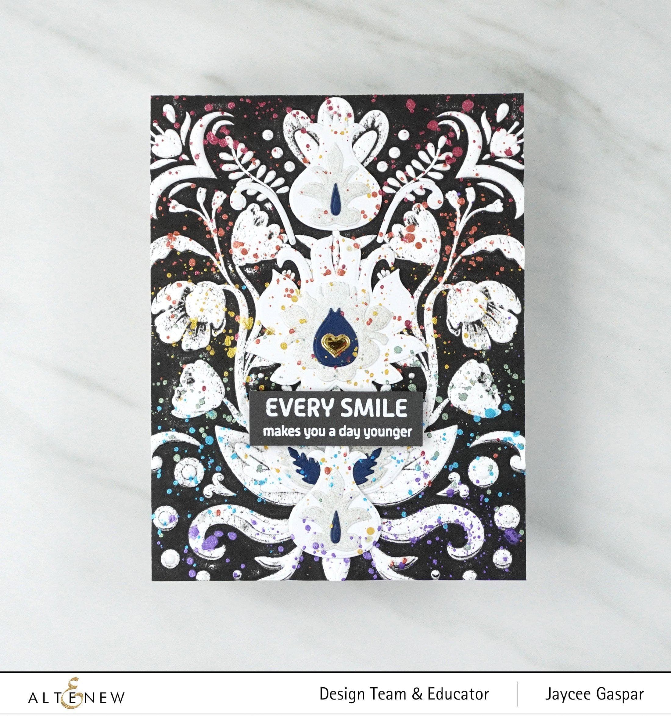 altenew-folk-art-motif-3d-embossing-folder-6x6-botanik image 2