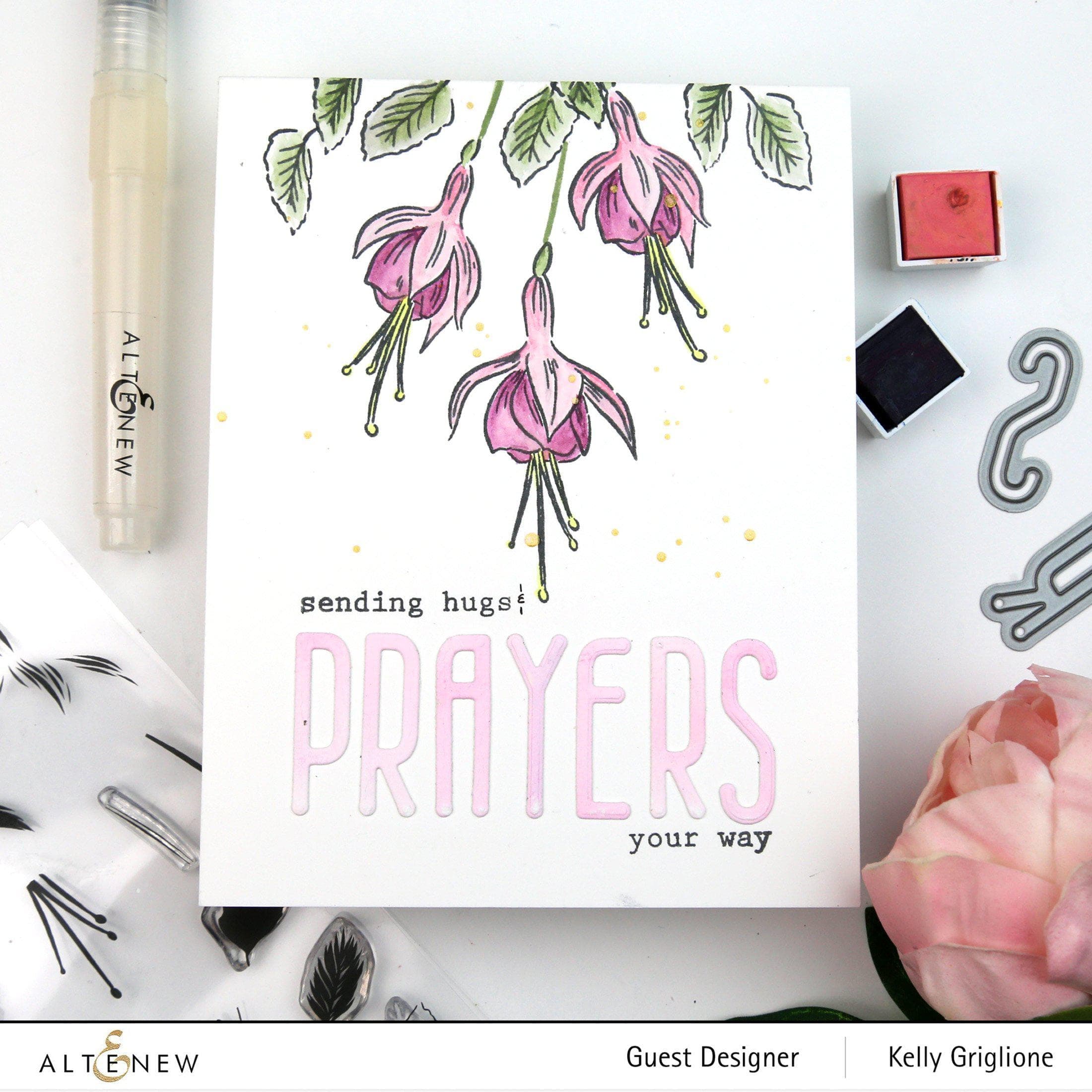 altenew-build-a-flower-fuchsia-stempel-stanzen-inks-bundle image 3