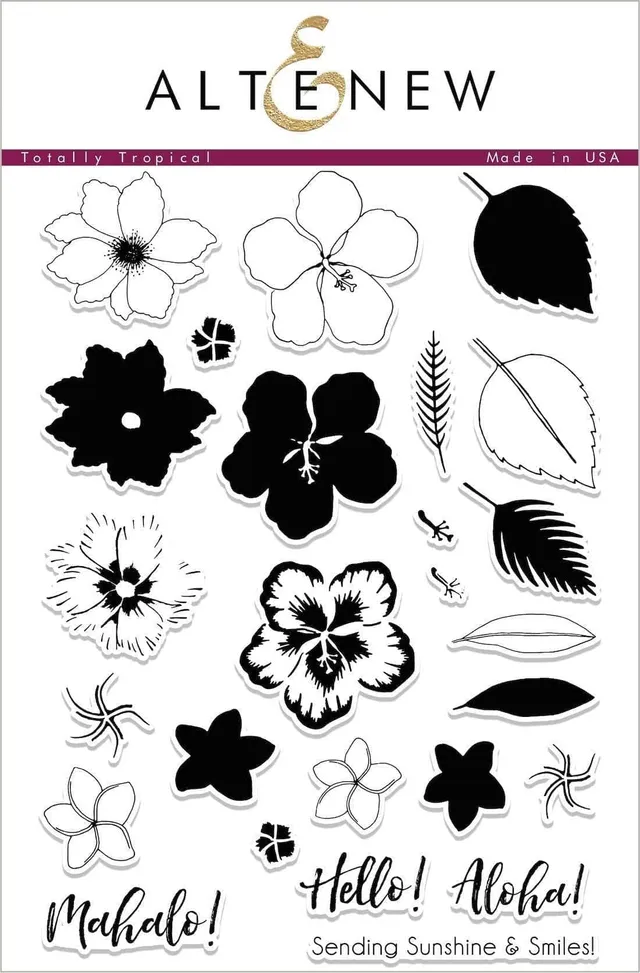 altenew-stamps-totally-tropical-stempelset-blumen-6x8-zoll image 1