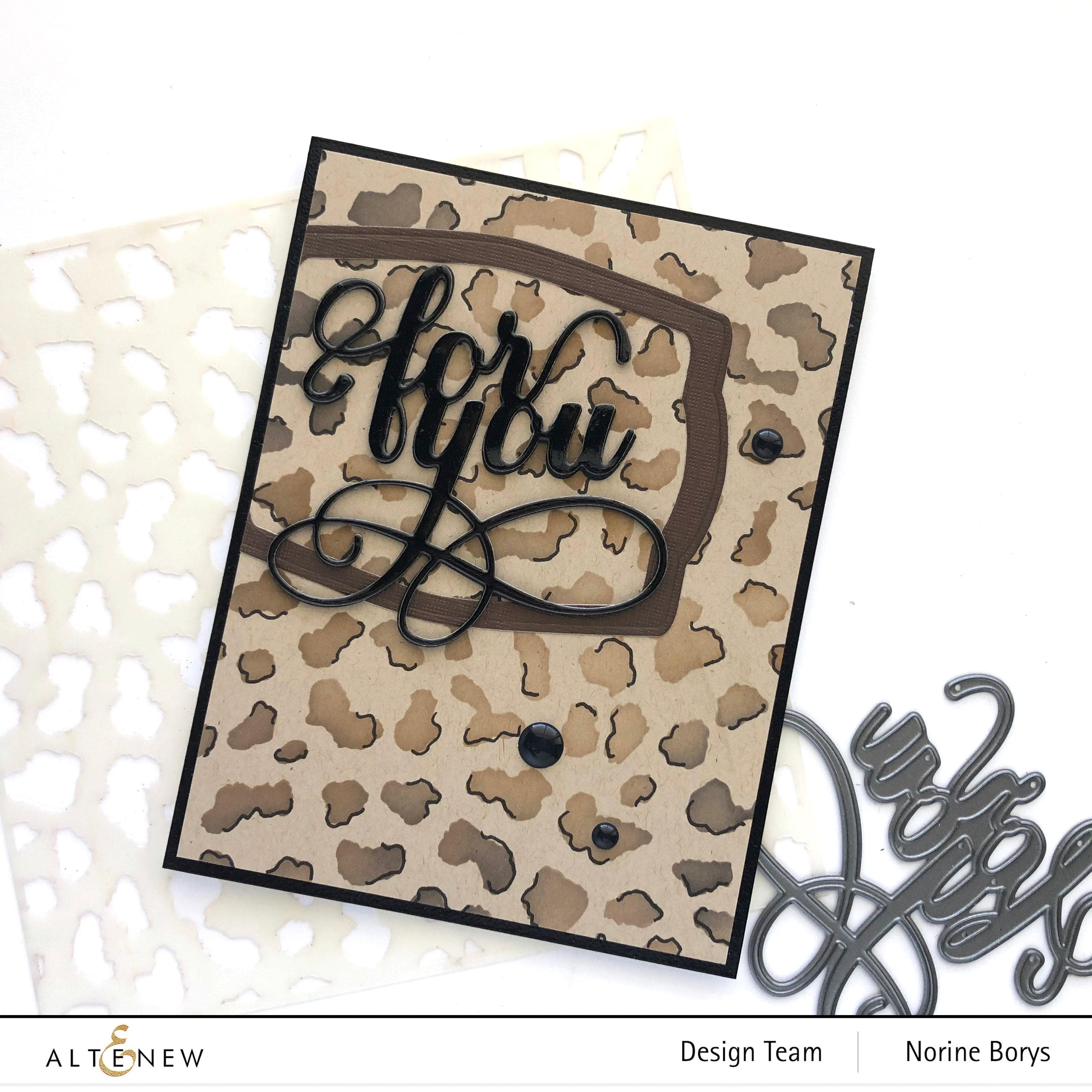 altenew-wild-leopard-stencil-schablone-6x6-tiermuster image 8