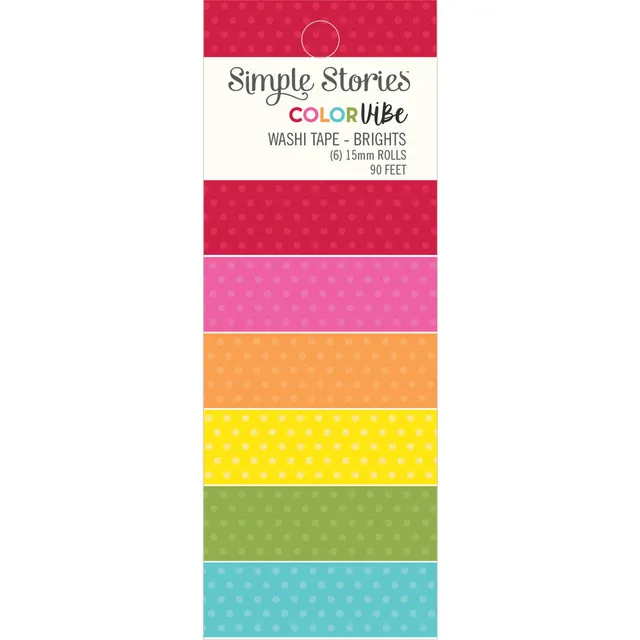 simple-stories-color-vibe-washi-tape-brights-6-rollen image 1