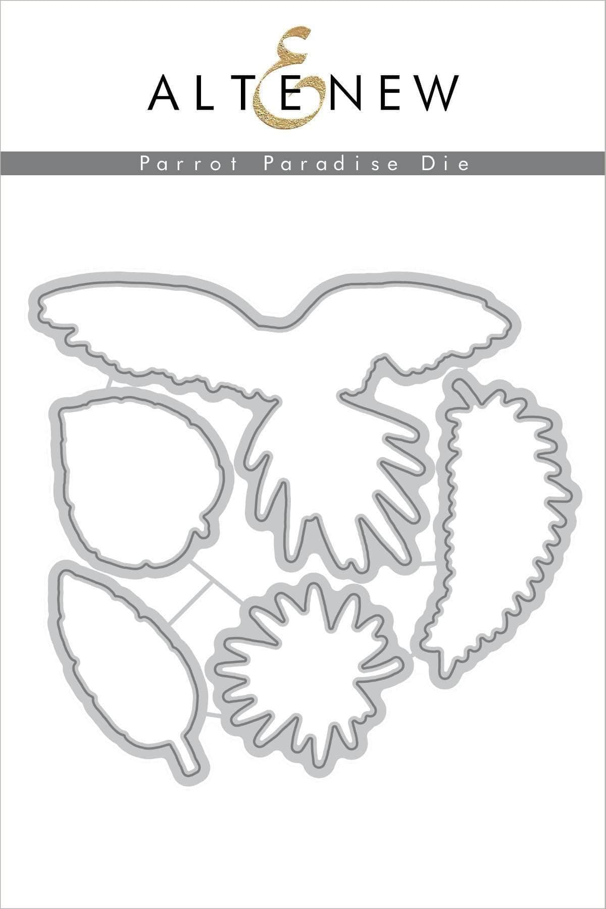 altenew-parrot-paradise-stanzschablonen-set-5-teilig-papagei image 1