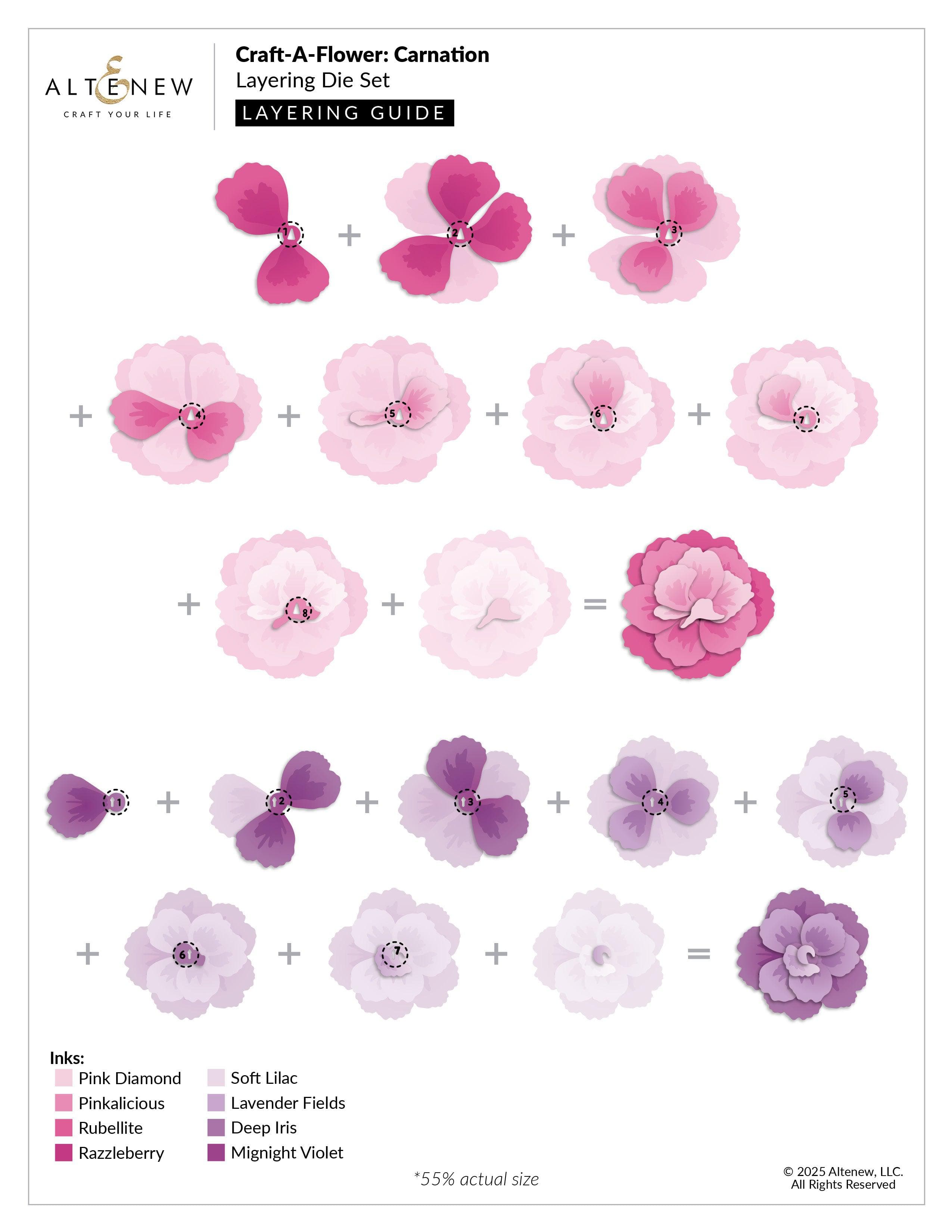 altenew-craft-a-flower-nelken-stanzen-carnation-layering-die-set image 3