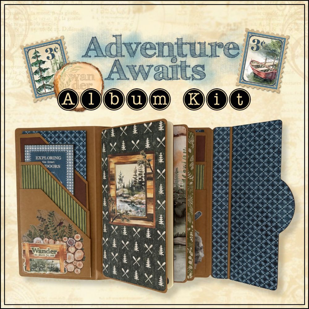 graphic-45-adventure-awaits-album-kit-reisealbum-set image 1