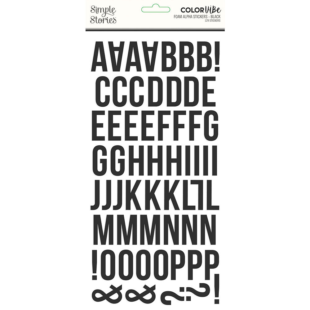 simple-stories-color-vibe-foam-alpha-stickers-black-129tlg image 1