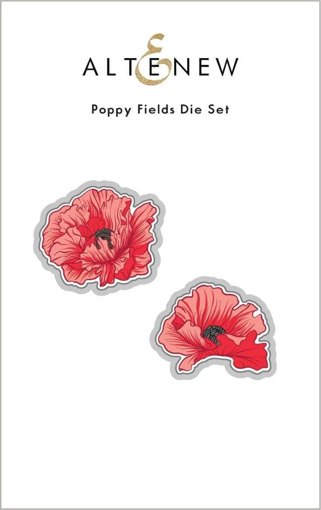 altenew-poppy-fields-stanzschablonen-2tlg-blumen-mohn image 1