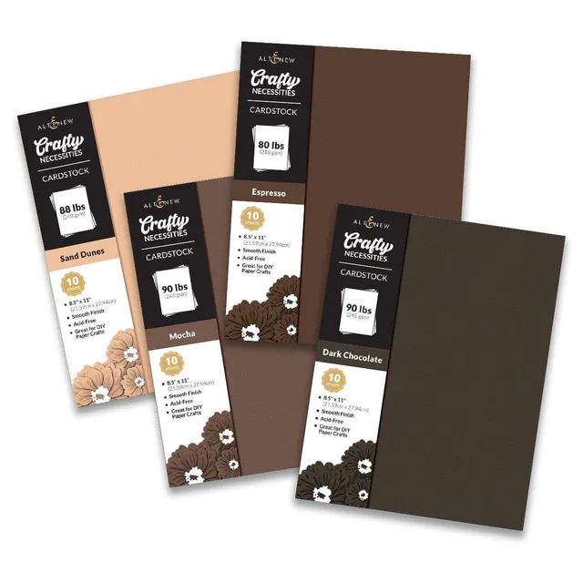 altenew-coffee-break-cardstock-bundle-braun-40-blatt image 1