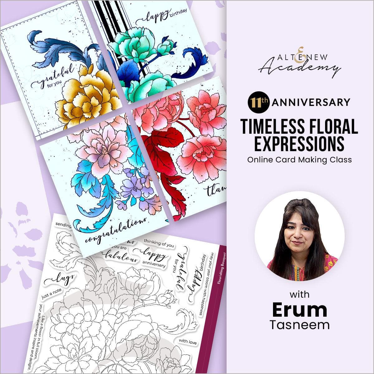 altenew-timeless-floral-expressions-onlinekurs-kurspass-blumen image 1