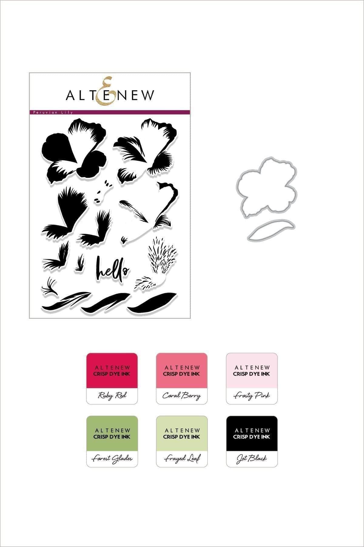 altenew-build-a-flower-peruvian-lily-stempel-stanze-ink-bundle image 1