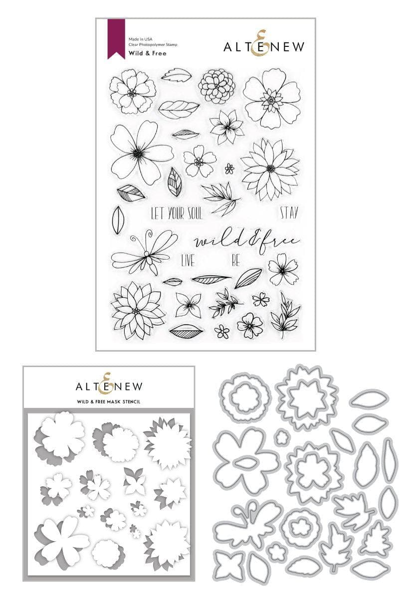 altenew-wild-free-komplett-bundle-stempel-stanzen image 1