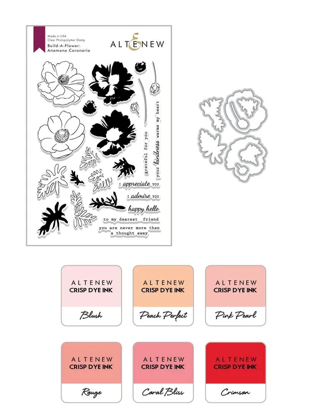 altenew-anemone-coronaria-stempelset-ink-bundle-pfirsich image 1