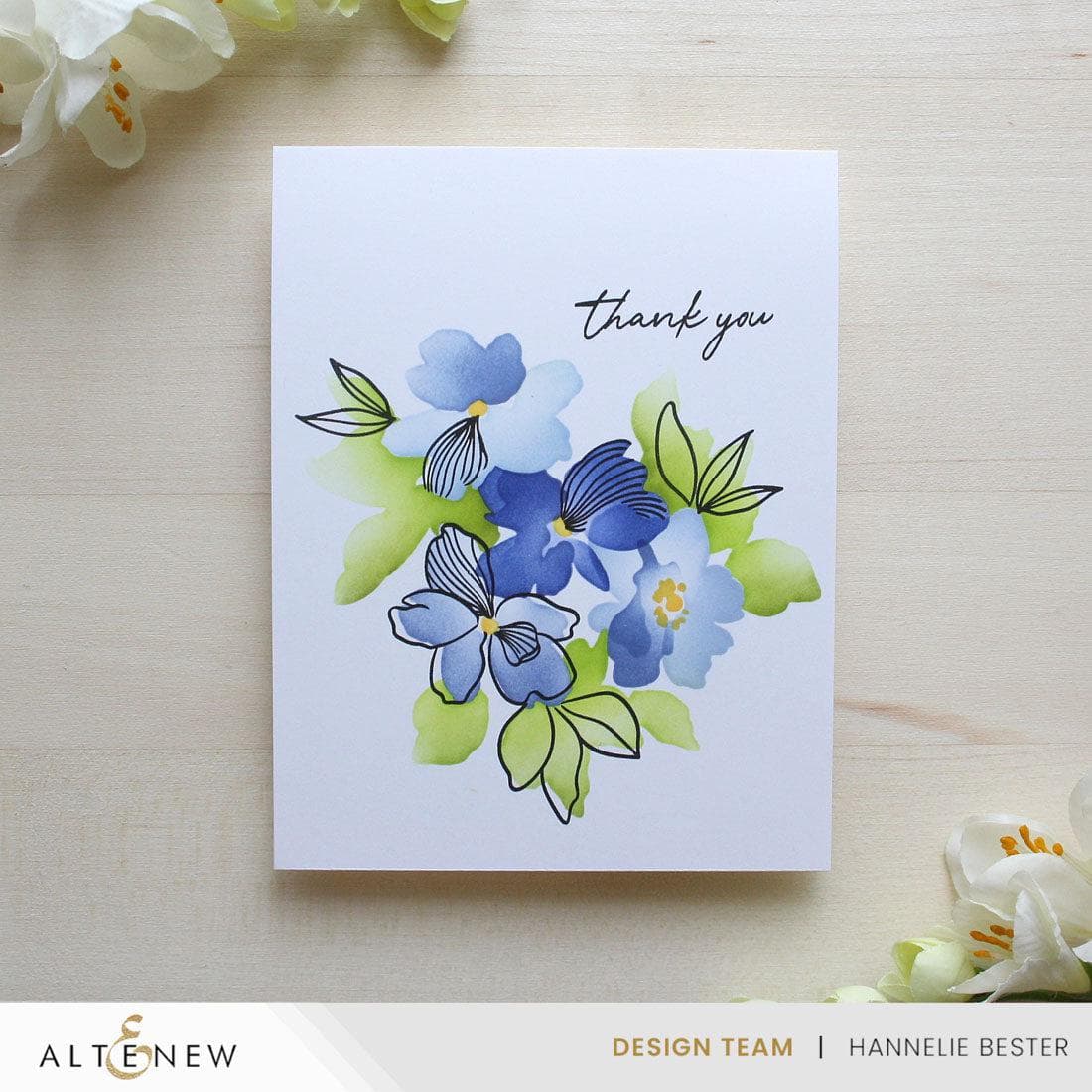 altenew-dynamic-duo-playful-watercolor-flowers-stempel-schablone image 2