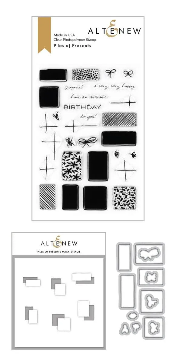 altenew-piles-of-presents-schablonen-set-geschenke image 1