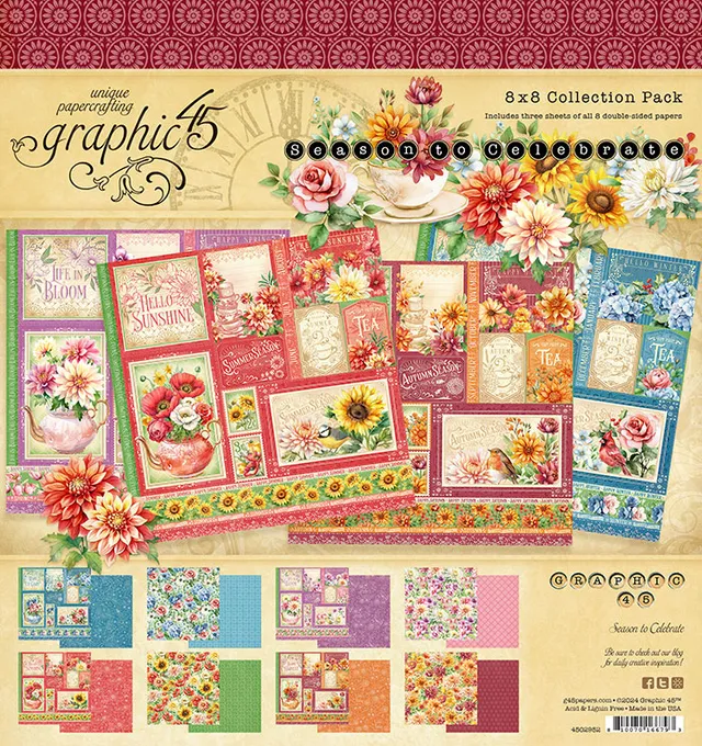 graphic-45-season-to-celebrate-8x8-papierblock-16-bl-tter image 1