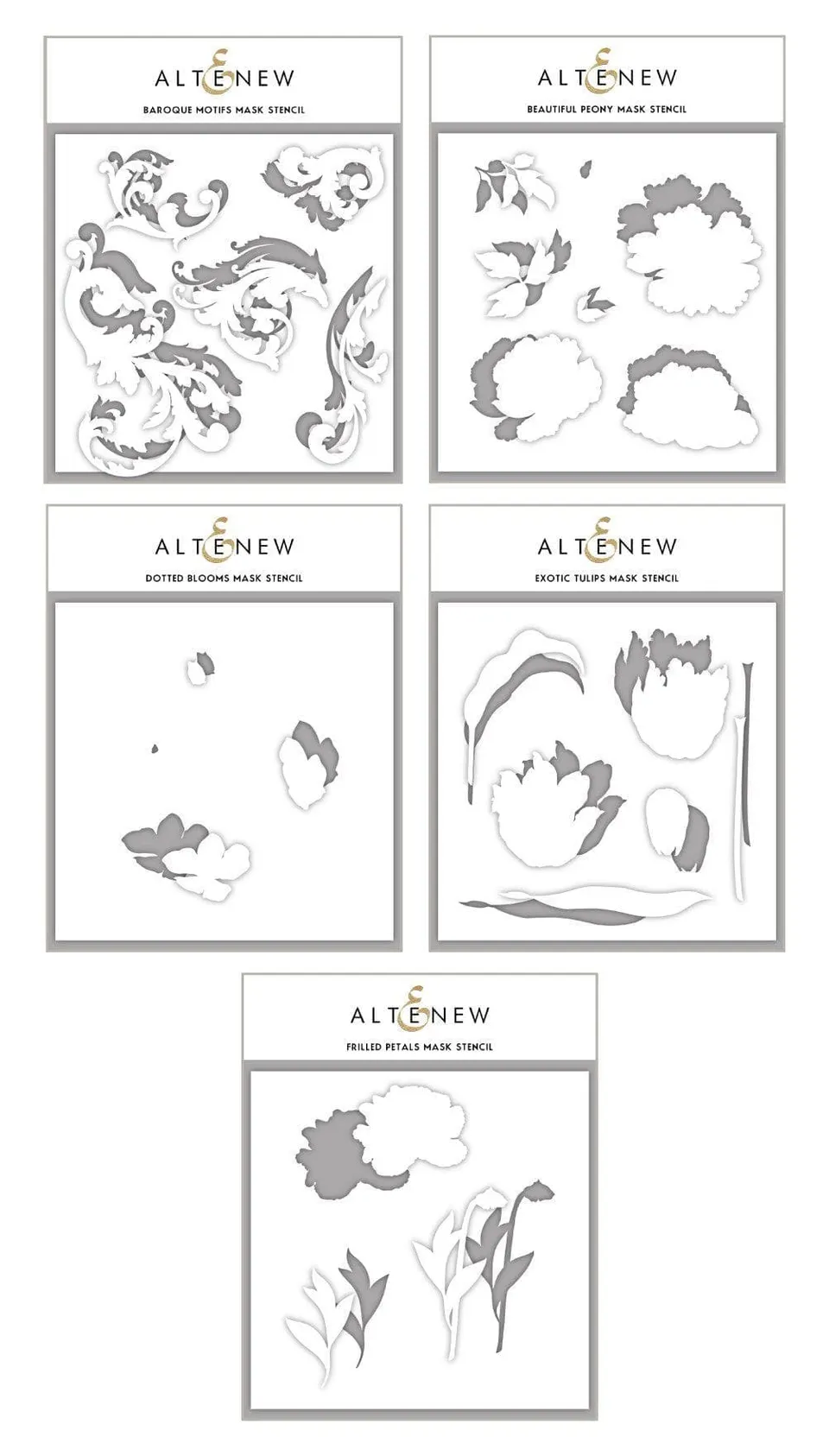 altenew-better-together-mask-stencil-bundle-5er-schablone image 1