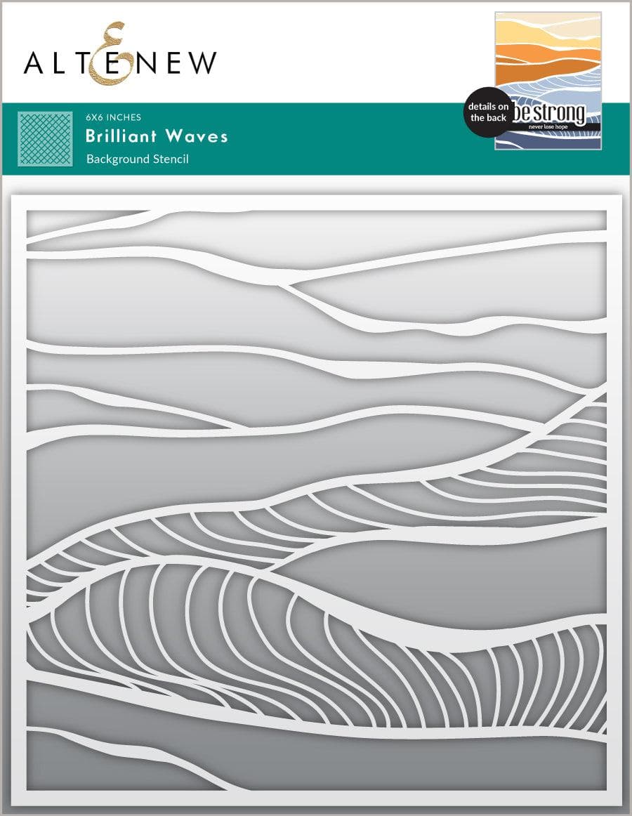 altenew-brilliant-waves-hintergrund-schablone-15x15-cm-wellen image 1