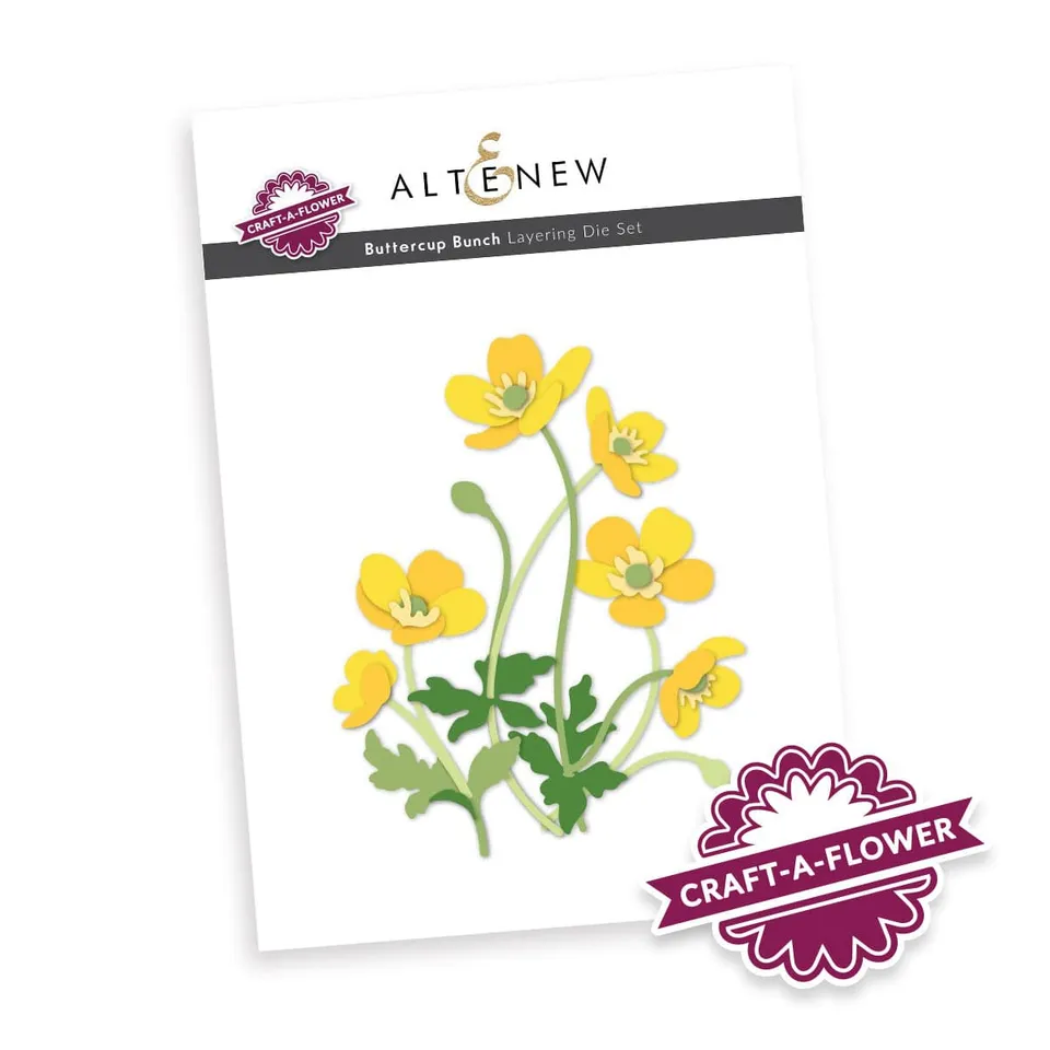 altenew-craft-a-flower-buttercup-bunch-stanzen-set image 1