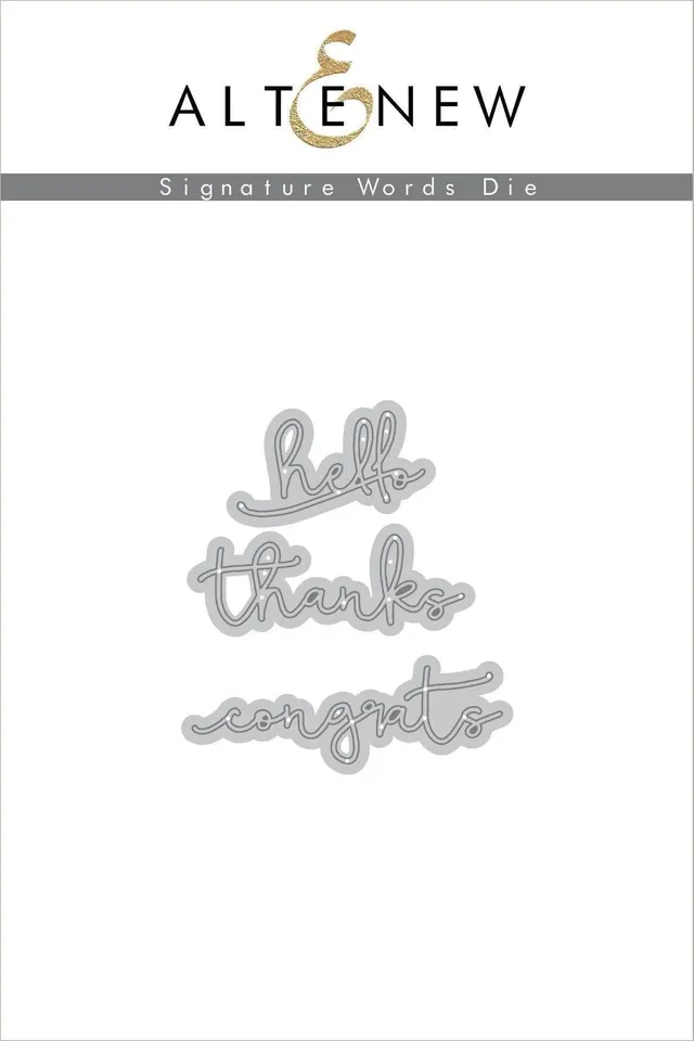 altenew-signature-words-stanzen-set-schreibschrift-3-teilig image 1